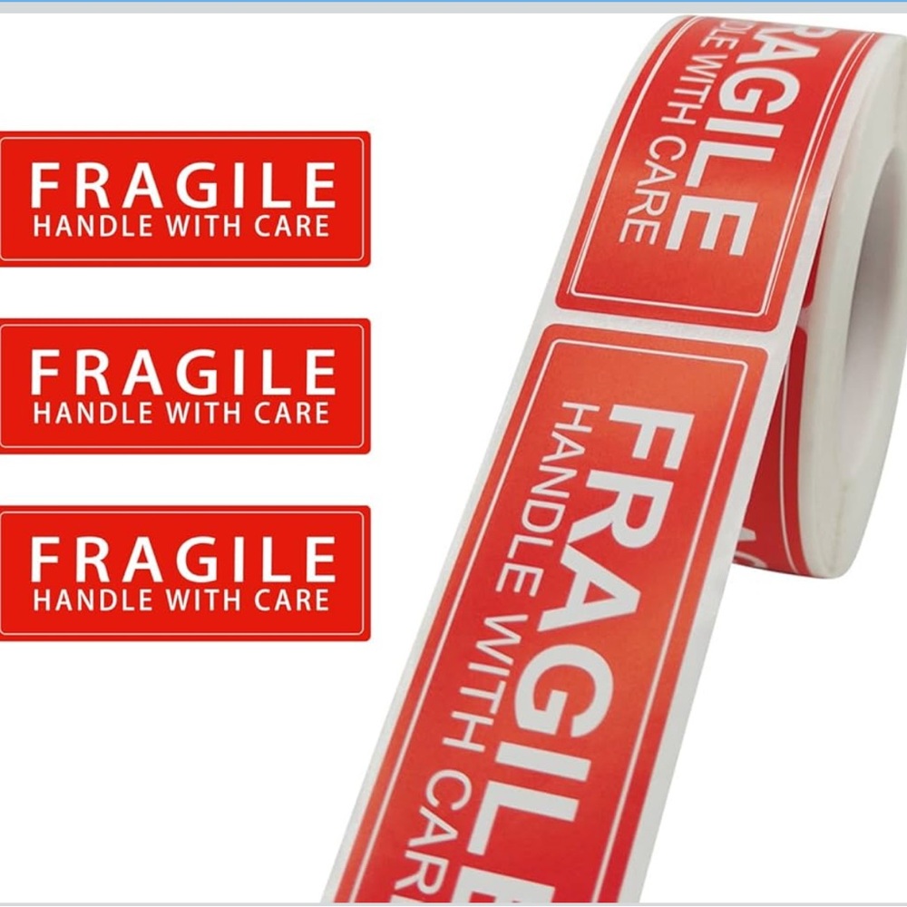 Fragile Handle with Care Warning Stickers - Shipping & Packing Labels/Stickers - Picture 2 of 6